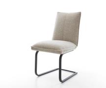 DELIFE Sledemodel Lelio-Flex geweven stof beige sledemodel vlak zwart ...