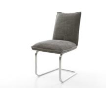 DELIFE Sledemodel Lelio-Flex bouclé zacht mud sledemodel vlak roestvri...