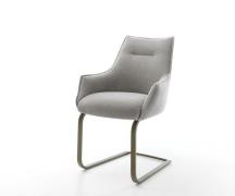 DELIFE Sledemodel Alja-Flex met armleuning zachte stof met structuur g...