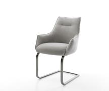 DELIFE Sledemodel Alja-Flex met armleuning zachte stof met structuur g...