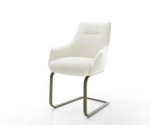 DELIFE Sledemodel Alja-Flex met armleuning bouclé zacht beige sledemod...