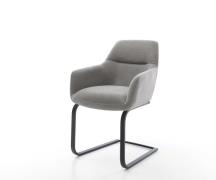 DELIFE Sledemodel Pejo-Flex zachte stof met structuur grijs sledemodel...