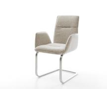 DELIFE Sledemodel Vinja-Flex geweven stof beige sledemodel vlak roestv...