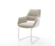 DELIFE Sledemodel Yago-Flex met armleuning geweven stof beige sledemod...