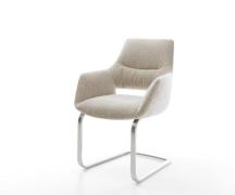 DELIFE Sledemodel Yago-Flex met armleuning geweven stof beige sledemod...