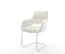 DELIFE Sledemodel Yago-Flex met armleuning bouclé zacht beige sledemod...