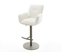 DELIFE Barstoel Nela-Flex Bouclé zacht Beige Draaivoet in hoogte verst...