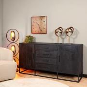 Dressoir Denver Black | 165 cm