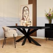 Eettafel Denver Black | 180 cm | Rechthoek