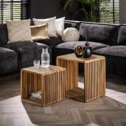 Salontafel | Set van 2 | Rib