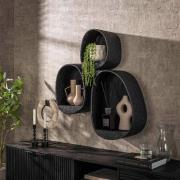 Wandschap Metallic | Set van drie