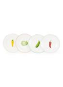 &Klevering Vegetable ontbijtbord 21 cm set van 4