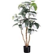 Kopu® Kunstplant Monstera Variegata 110 cm - 38 bladeren - Gatenplant