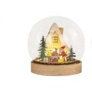 Lolaa Xmas led Globe kerstman -14cm