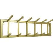 LOFT42 Kapstok Jaimy Single - Goud – Metaal – 6 dubbele haken - 80x24x...