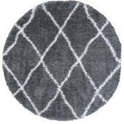 Vloerkleed Jeffie Grey Rond ø80 cm