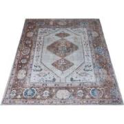 Vloerkleed Karaca Blue/Brown 06 - 200 x 290 cm