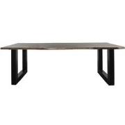 Eettafel Mats 240 cm - u poot - Boomstamblad