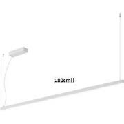 GURI LED pendel 40W 3000K 1800mm wit dimbaar (3m kabel incl)