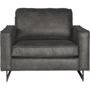 Loveseat - Riverdance - leer Colorado grijs 02