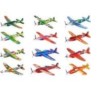 Decopatent® - 12 Stuks Foam Vliegtuigen - Uitdeelcadeautjes - Fighter ...