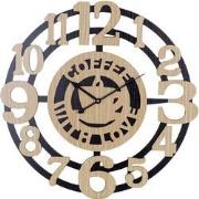 Decopatent® XL Ronde Wandklok 60 Cm Coffee with Love - Keuken - Woonka...