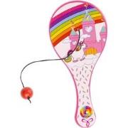 Decopatent® Uitdeelcadeaus 48 STUKS Unicorn Paddle Bat Bal Spel met El...