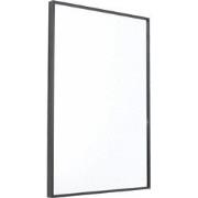 Fragix York Wandspiegel - Zwart - Aluminium - 60x40