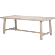 Brooklyn verlengbare houten eettafel whitewash - 220 x 95 cm