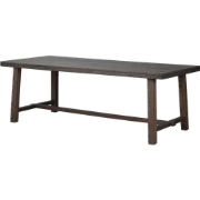 Brooklyn verlengbare houten eettafel donker eiken - 220 x 95 cm