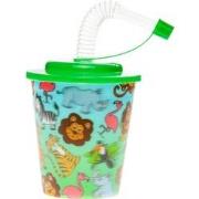 Decopatent® 12 STUKS WILDE DIEREN 3D Drink Beker met Rietje en Deksel ...