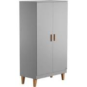 Kast met 2 deuren, 2 planken en 1 kledingstang L100 x H186.5 cm - Loun...