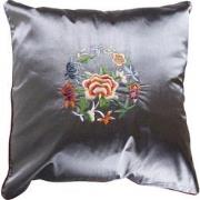 Fine Asianliving Chinese Decoratieve Kussenhoes Grijs Bloemen 45x45cm