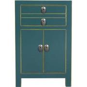 Fine Asianliving Chinees Nachtkastje Teal B40xD32xH60cm