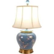 Fine Asianliving Chinese Tafellamp Porselein Handgeschilderd Blauw