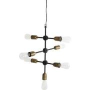 House Doctor Hanglamp Moleculair zwart en messing