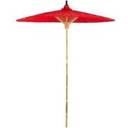 Fine Asianliving Thaise Parasol Bamboe Rood Groot