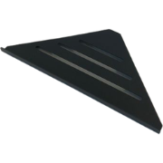 Corner Shelf / Hoek planchet Bermuda mat zwart 30,5 cm