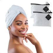 MARBEAUX Haarhanddoek - 2 stuks - Hair towel - Hoofdhanddoek - Microve...