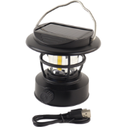 HIXA Kampeerlamp - Stormlantaarn - Campinglamp - LED - Solar - Oplaadb...