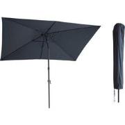 Kopu® Sevilla Parasol Rechthoek 200x300 cm met Hoes - Balkonparasol Gr...