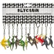 Decopatent® Uitdeelcadeaus 48 STUKS Dinosaurus 3D Sleutelhangers - Din...