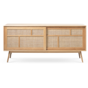 Boas houten sideboard naturel - 180 x 45 cm