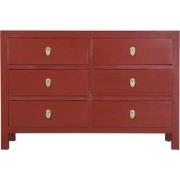 Fine Asianliving Chinese Ladekast Ruby Rood B120xD40xH80cm