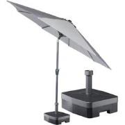 Kopu® Calma Parasolset Rond 300 cm met Voet - Lichtgrijs