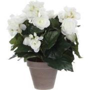 Mica Decorations Begonia Kunstplant in Bloempot Stan - H30 x Ø25 cm - ...