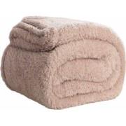 Teddy Fleece Deken - Ultrazacht - 130x170 - beige