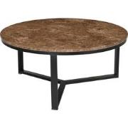 Livingfurn - Salontafel Senna Emperador 60cm - Marmer