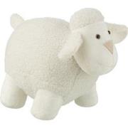 J-line - Deurstop Schaap Polyester Wit Large - 43x23x34cm