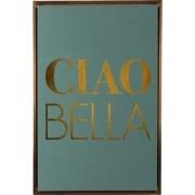 Present Time - Wall Art Ciao Bella Medium - Jungle green & gold